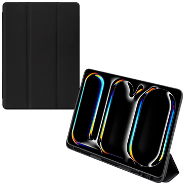 Mobilize PU-Couro Solid Folio Book Capa Preto Apple iPad Pro 2024/2025 13