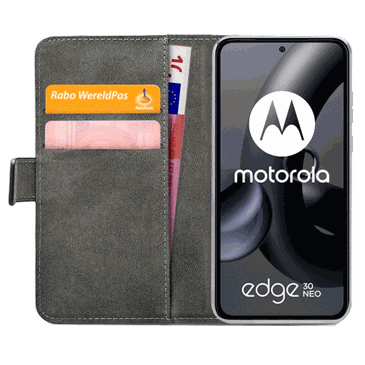 Mobilize Pu-Couro Book Capa Preto Motorola Edge 30 Neo