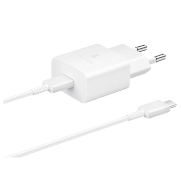 Samsung EP-T510 USB-C Carregador Rápido 15W + Cabo USB-C 1 Metro Branco