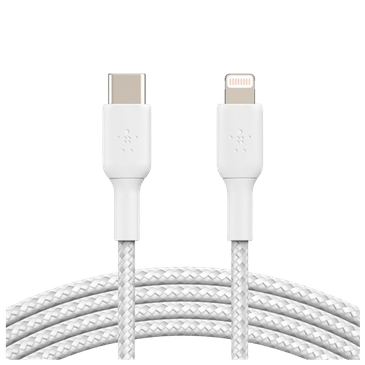 Belkin Boost Charge Lightning – USB-C Cabo Braided 2 Metros Branco