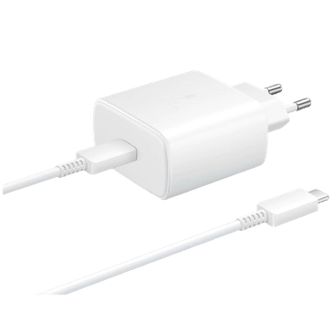 Samsung Carregador Rápido USB-C 45W + Cabo USB-C EP-TA845 Branco