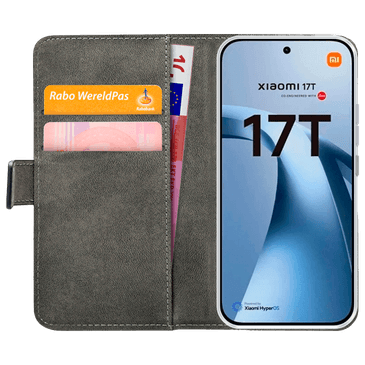 Mobilize PU-Couro Book Capa Preto Xiaomi 17T/17T Pro