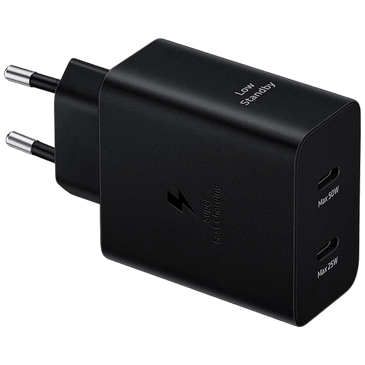 Samsung Dual USB-C Carregador Rápido 50W Preto
