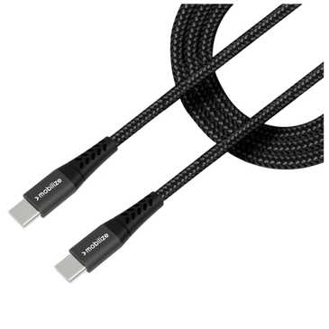 Mobilize USB-C - USB-C Nylon Cabo 1 Metro Preto