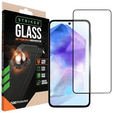 Striker D3O Vidro Temperado Edge To Edge Protetor De Ecrã Samsung Galaxy A35 5G/A36 5G/A55 5G/A56 5G/S24 FE 5G