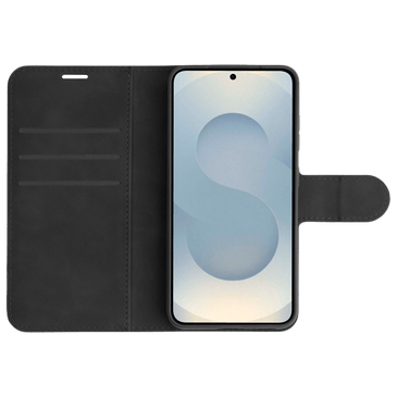 Just in Case PU-Couro Book Capa Preto Samsung Galaxy S26+
