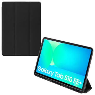 Mobilize Pu-Couro Solid Folio Book Capa Preto Samsung Galaxy Tab S10 FE+