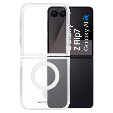 Mobilize PC Back Cover Transparente Magnético Samsung Galaxy Z Flip 7