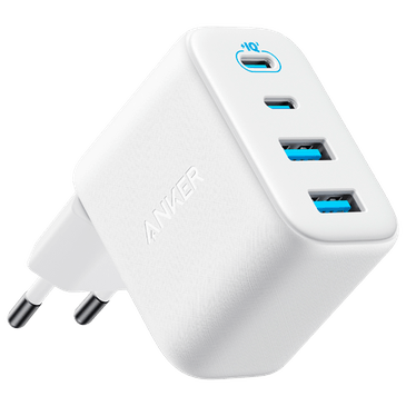 Anker Zolo Dual USB-A + Dual USB-C Carregador Rápido 50W Branco