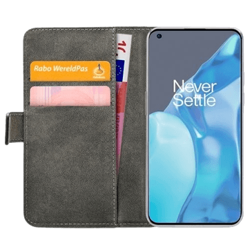 Mobilize Book Case Couro-PU Preto OnePlus 9 Pro