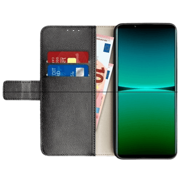 Just in Case Pu-Couro Book Capa Preto Sony Xperia 5 Iv