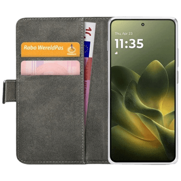 Mobilize PU-Couro Book Capa Preto Motorola Edge 70