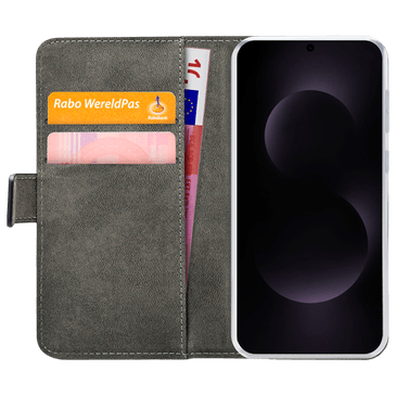 Mobilize PU-Couro Book Capa Preto Samsung Galaxy S25 Edge