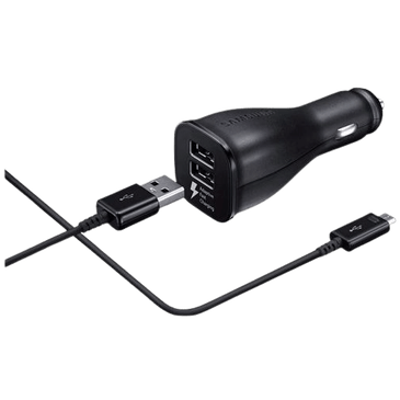 Samsung Carregador de Automóvel Rápido Dual USB + Cabo USB-C EP-LN920 Preto