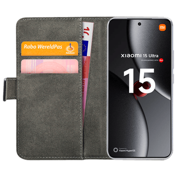 Mobilize Pu-Couro Book Capa Preto Xiaomi 15 Ultra