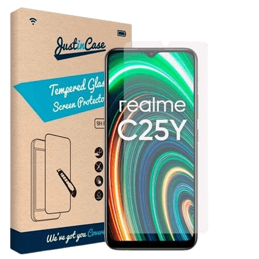 Just in Case Clear Protector de Ecrã de Vidro Temperado Realme C25Y