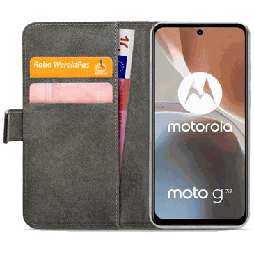 Mobilize Pu-Couro Book Capa Preto Motorola Moto G32