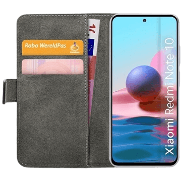 Mobilize Book Case Couro-PU Preto Xiaomi Redmi Note 10