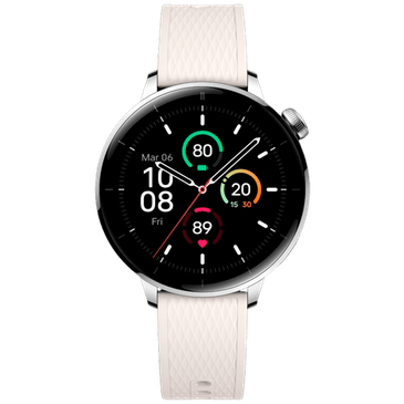 OnePlus Watch 3 43mm Prata (Bracelete De Borracha Branca)