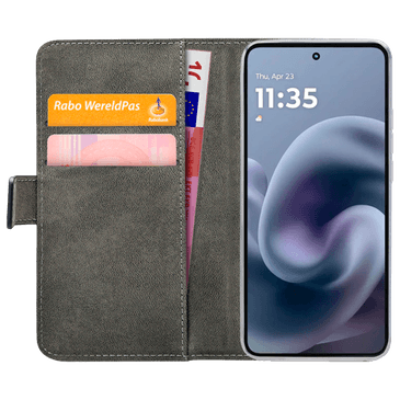 Mobilize PU-Couro Book Capa Preto Motorola Moto G86 Power