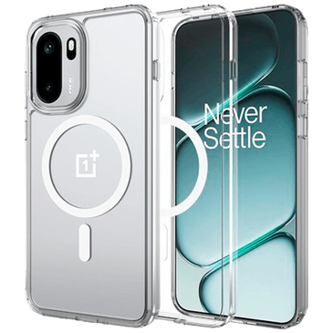 Just in Case Military Grade Plástico Back Cover Transparente Magnético OnePlus 15R