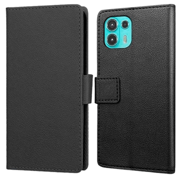 Just in Case Book Case Couro-PU Preto Motorola Edge 20 Lite