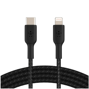 Belkin Boost Charge Lightning – USB-C Cabo Braided 2 Metros Preto