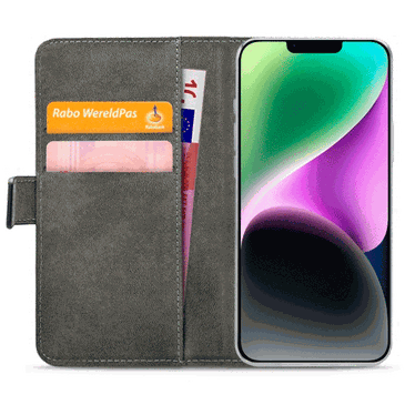 Mobilize Book Case Couro-PU Preto Apple iPhone 14 Plus
