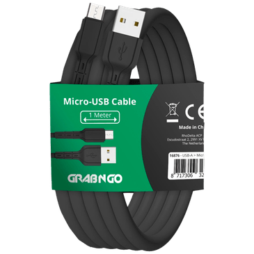 Grab 'N Go USB - Micro-USB Cabo 1 Metro Preto
