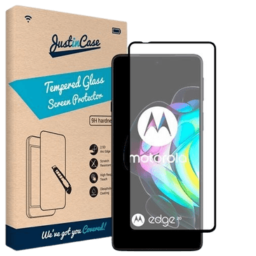 Just in Case Protector de Ecrã de Vidro Temperado Edge to Edge Motorola Edge 20