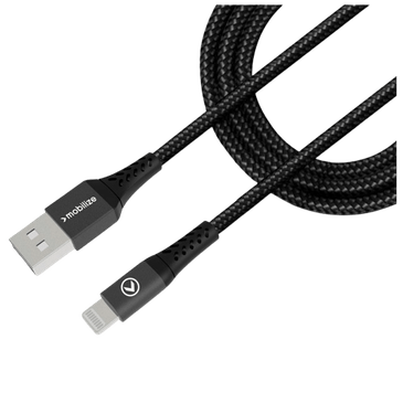 Mobilize USB - Lightning Nylon Cabo 1 Metro Preto