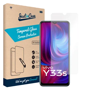 Just in Case Clear Protector de Ecrã de Vidro Temperado vivo Y33s