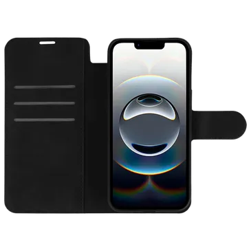 Just in Case PU-Couro Premium Book Capa Preto Apple iPhone Air