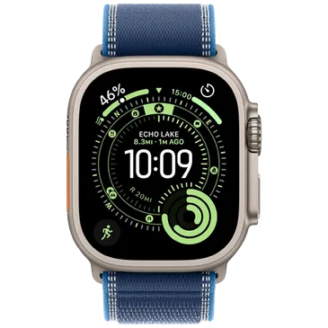 Apple Watch Ultra 3 49mm Titanium (Bracelete Em Tecido Azul M/L)