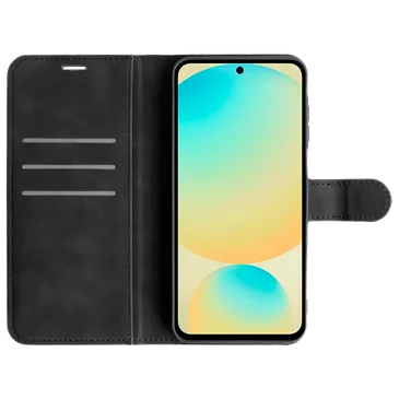 Just in Case Pu-Couro Book Capa Preto Samsung Galaxy A26 5G