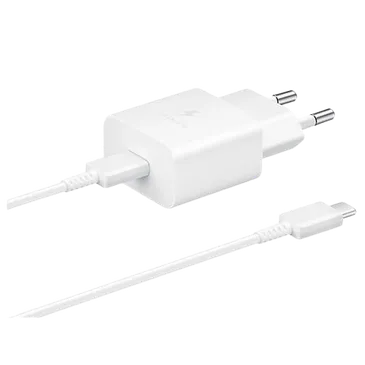 Samsung EP-T510 USB-C Carregador Rápido 15W + Cabo USB-C 1 Metro Branco