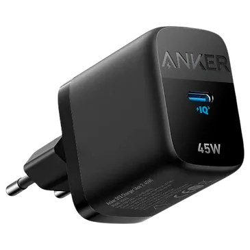 Anker 313 USB-C Carregador Rápido 45W Preto