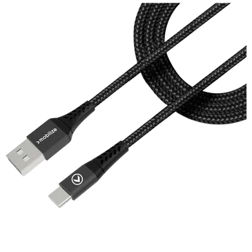 Mobilize USB - USB-C Nylon Cabo 1 Metro Preto