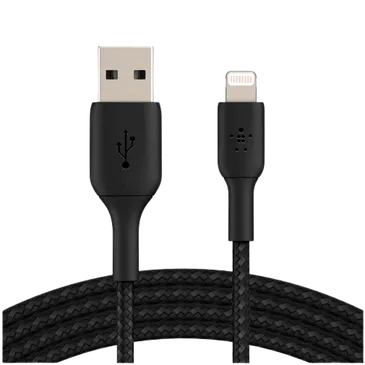 Belkin Boost Charge Lightning Cabo Braided 0,15 Metros Preto