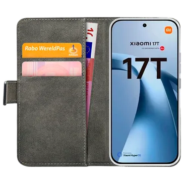 Mobilize PU-Couro Book Capa Preto Xiaomi 17T/17T Pro