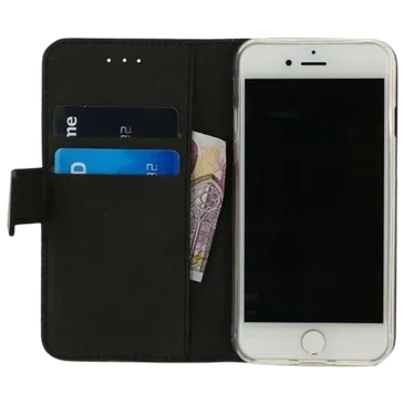 Mobilize Pu-Couro Book Capa Preto Apple iPhone 8/SE 2020/SE 2022
