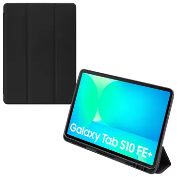 Mobilize Pu-Couro Solid Folio Book Capa Preto Samsung Galaxy Tab S10 FE+