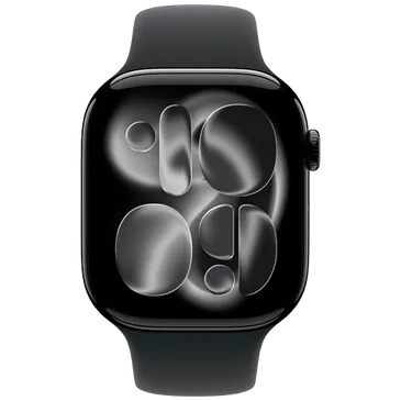 Apple Watch Series 11 42mm Preto (Bracelete De Borracha Preta S/M)