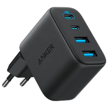 Anker Zolo Dual USB-A + Dual USB-C Carregador Rápido 50W Preto