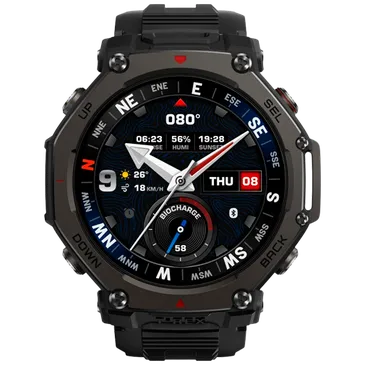 Amazfit T-Rex 3 Pro 48mm Preto (Correia De Silicone Preta)