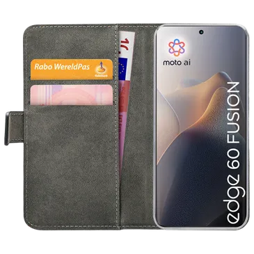 Mobilize Pu-Couro Book Capa Preto Motorola Edge 60 Fusion