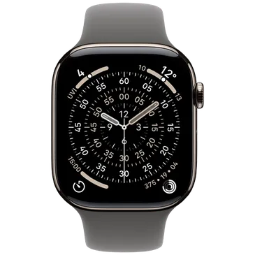 Apple Watch Series 11 46mm 5G Naturel Titanium (Bracelete De Borracha Cinzento M/L)