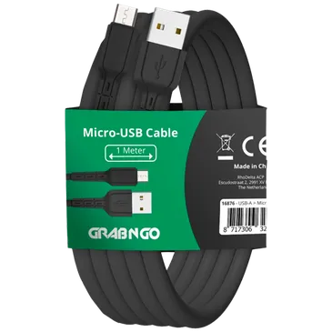 Grab 'N Go USB - Micro-USB Cabo 1 Metro Preto