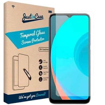 Just in Case Clear Protector de Ecrã de Vidro Temperado Realme C11 2021