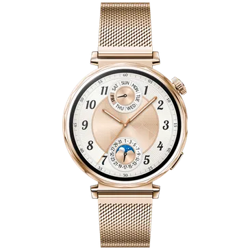 Huawei Watch GT 5 41mm Dourado (Bracelete Milanesa Em Ouro)